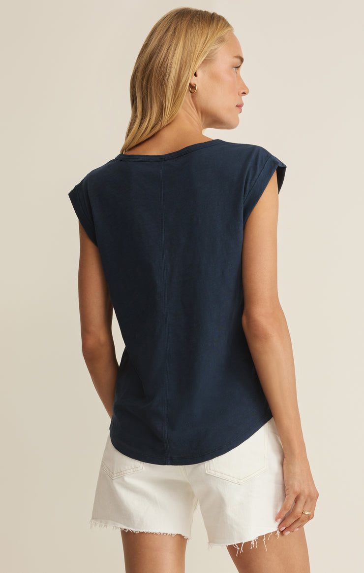 Tops Per Diem V-Neck Tee Eclipse