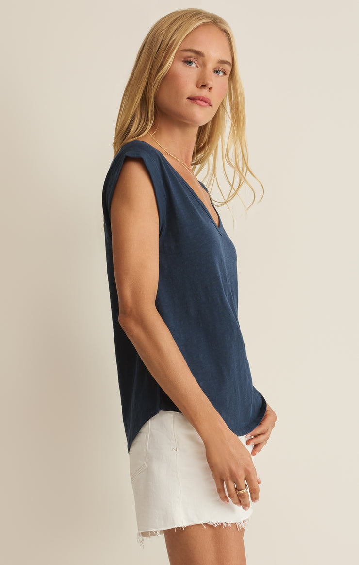 Tops Per Diem V-Neck Tee Eclipse