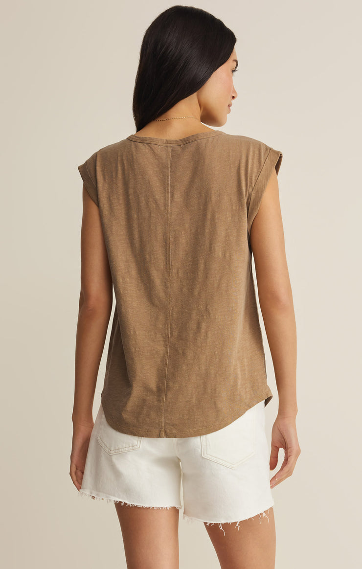 Tops Per Diem V-Neck Tee Taro