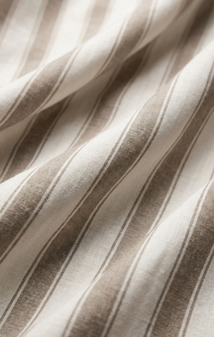 Pants The Perfect Linen Striped Pant Light Toffee