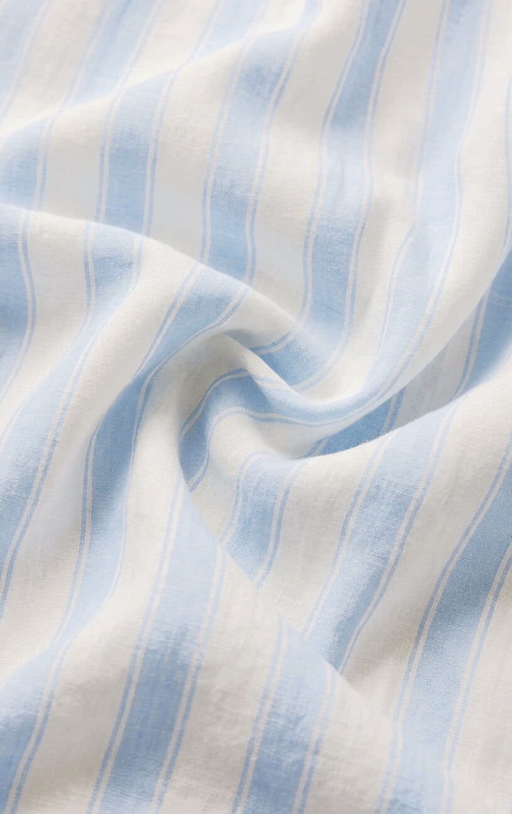 Tops Perfect Striped Linen Button Up Skyline