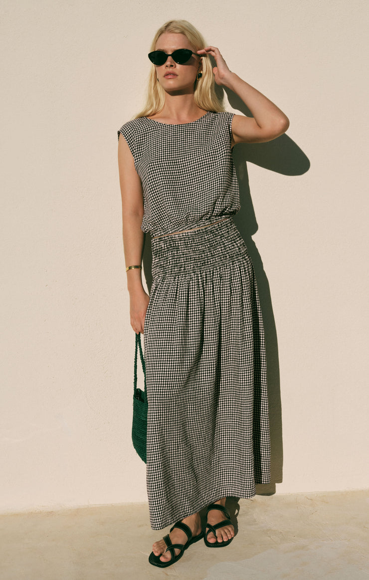 Skirts Brooke Gingham Maxi Skirt Black
