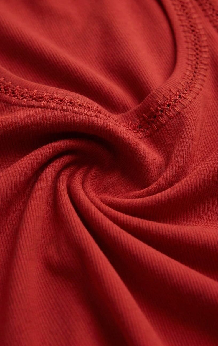 Tops Larkin Whipstitch Tank Chili Pepper