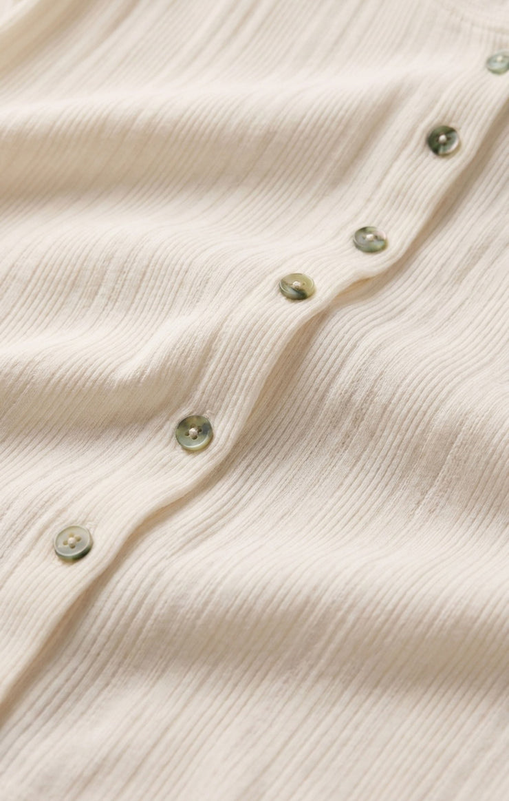 Tops Lainey Pointelle Button Front Tank Cloud