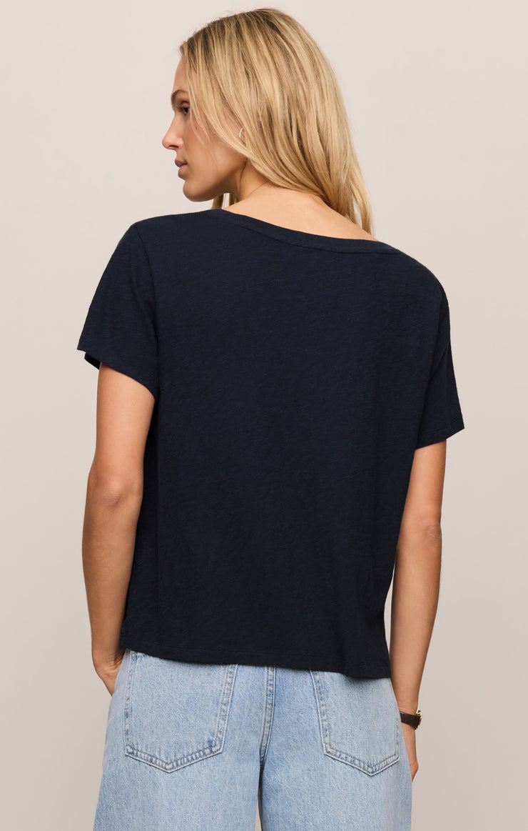 Tops Nomad Slub V-Neck Tee Eclipse