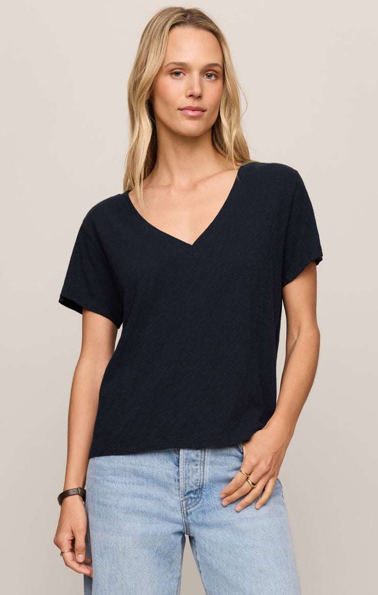 Tops Nomad Slub V-Neck Tee Eclipse