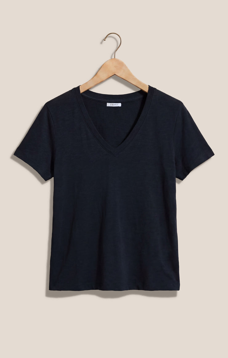 Tops Nomad Slub V-Neck Tee Eclipse