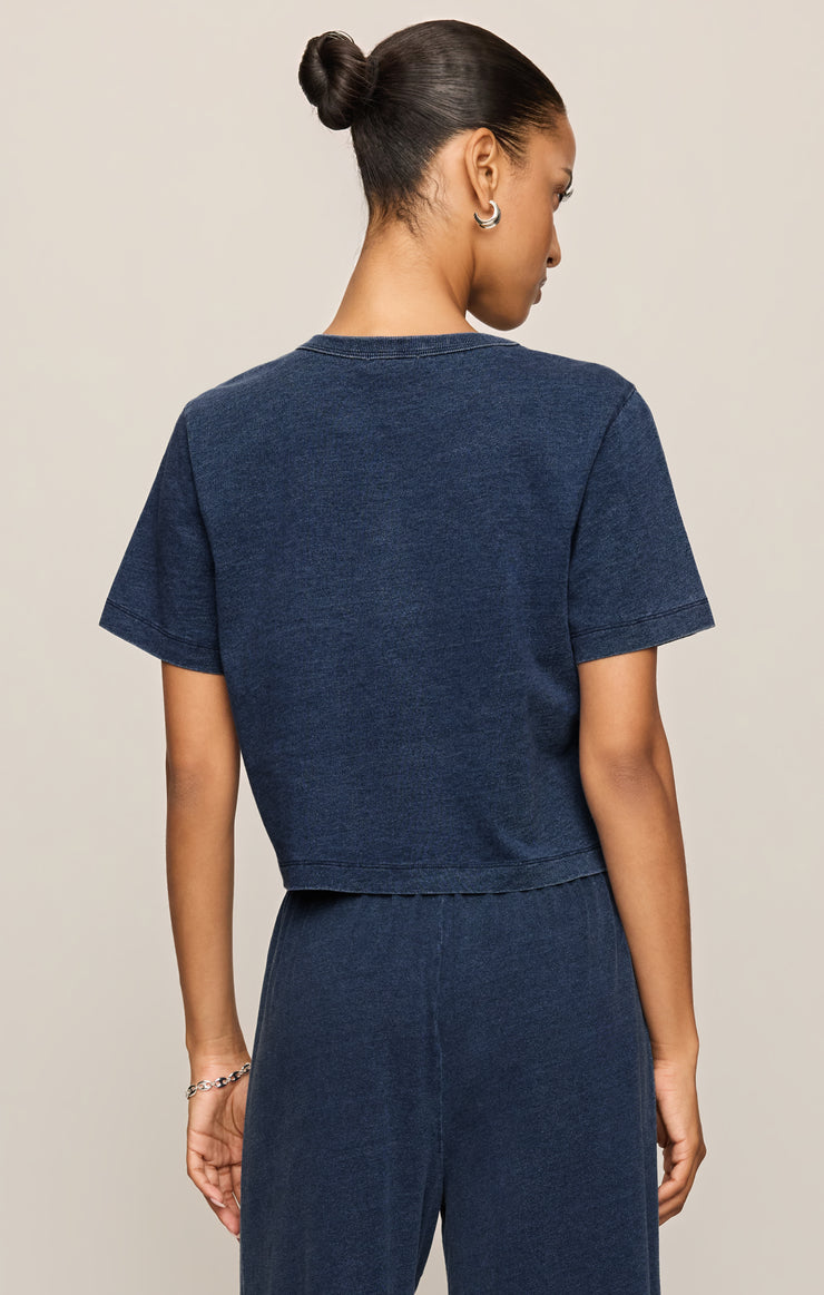 Tops Stellan Jersey Denim Tee Indigo