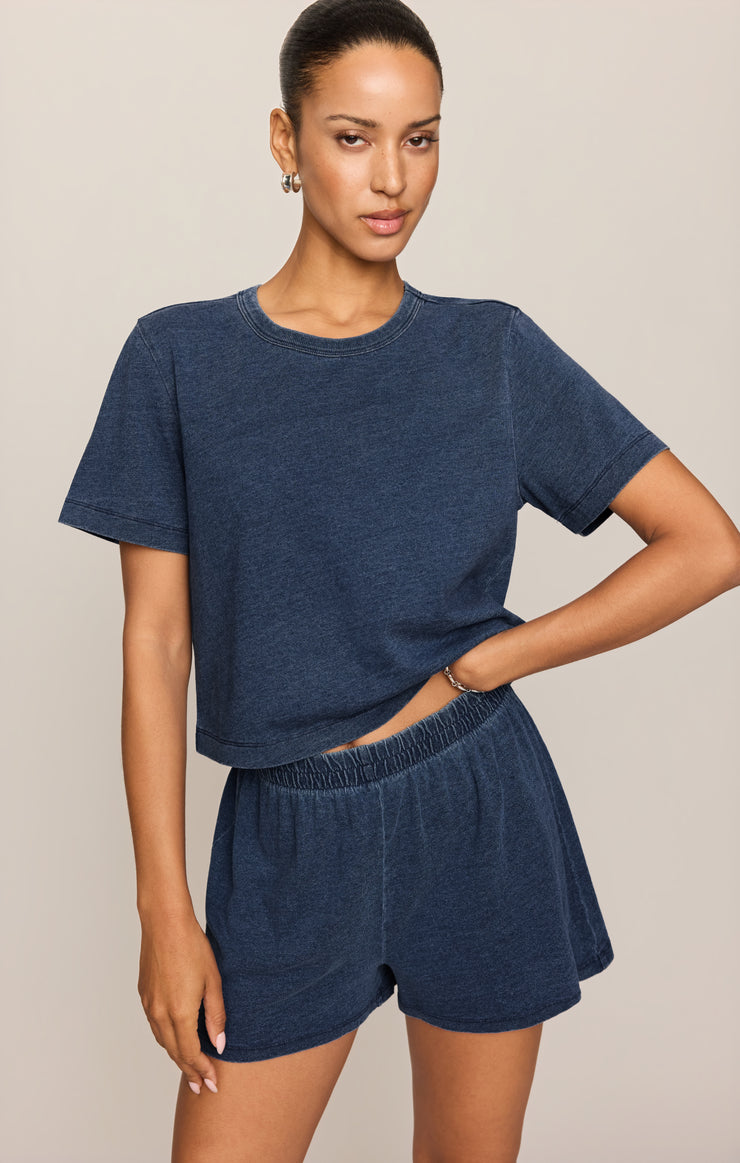 Tops Stellan Jersey Denim Tee Indigo