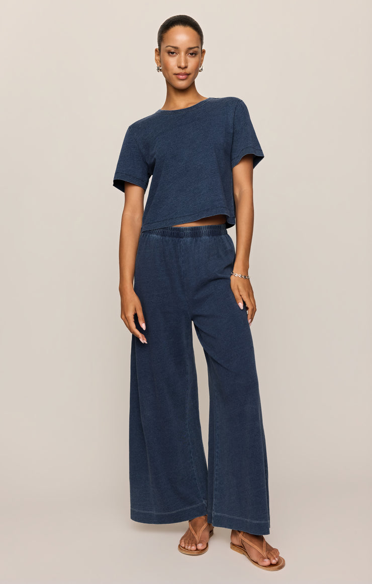 Tops Stellan Jersey Denim Tee Indigo