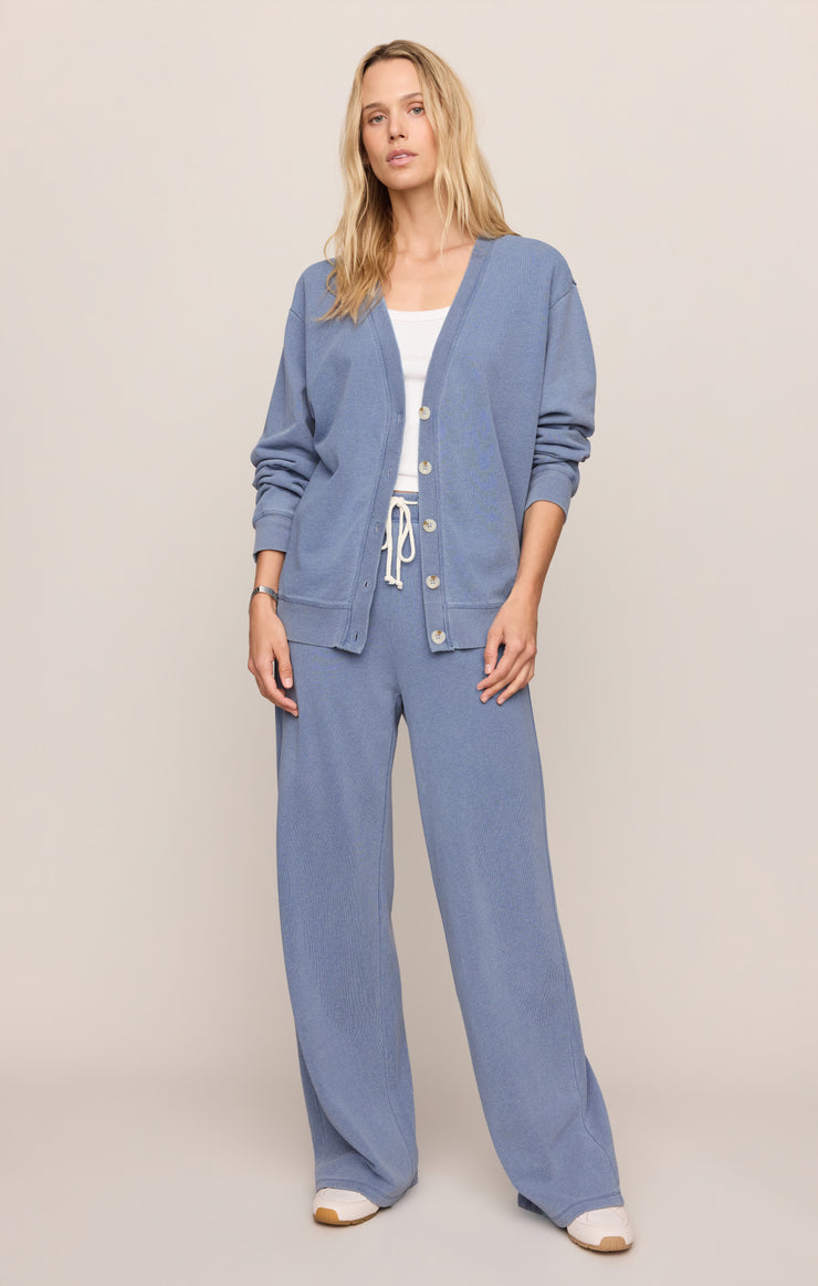 Tops Dazed End Knit Denim Cardigan Santorini Indigo