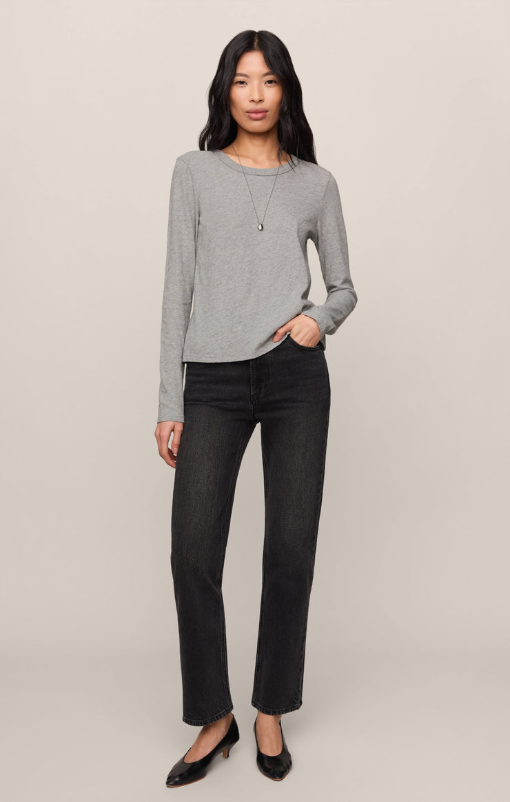 Tops Junie Long Sleeve Tee Classic Heather Grey