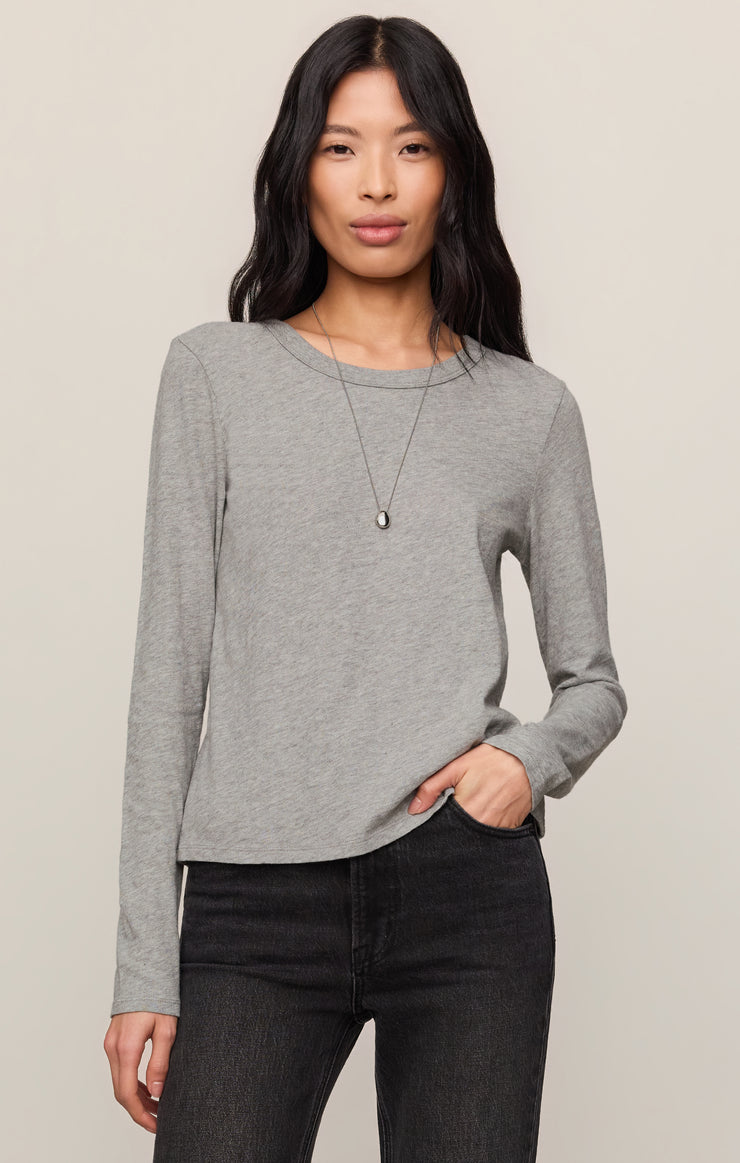 Tops Junie Long Sleeve Tee Classic Heather Grey