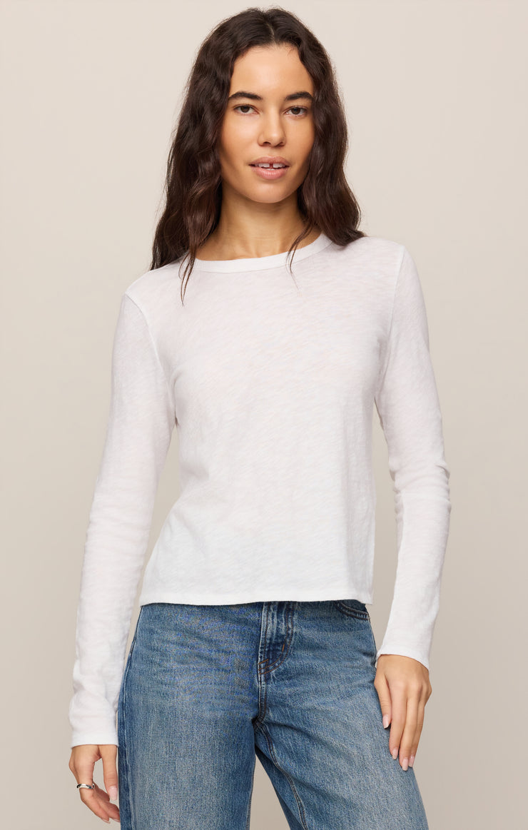 Tops Junie Long Sleeve Tee White