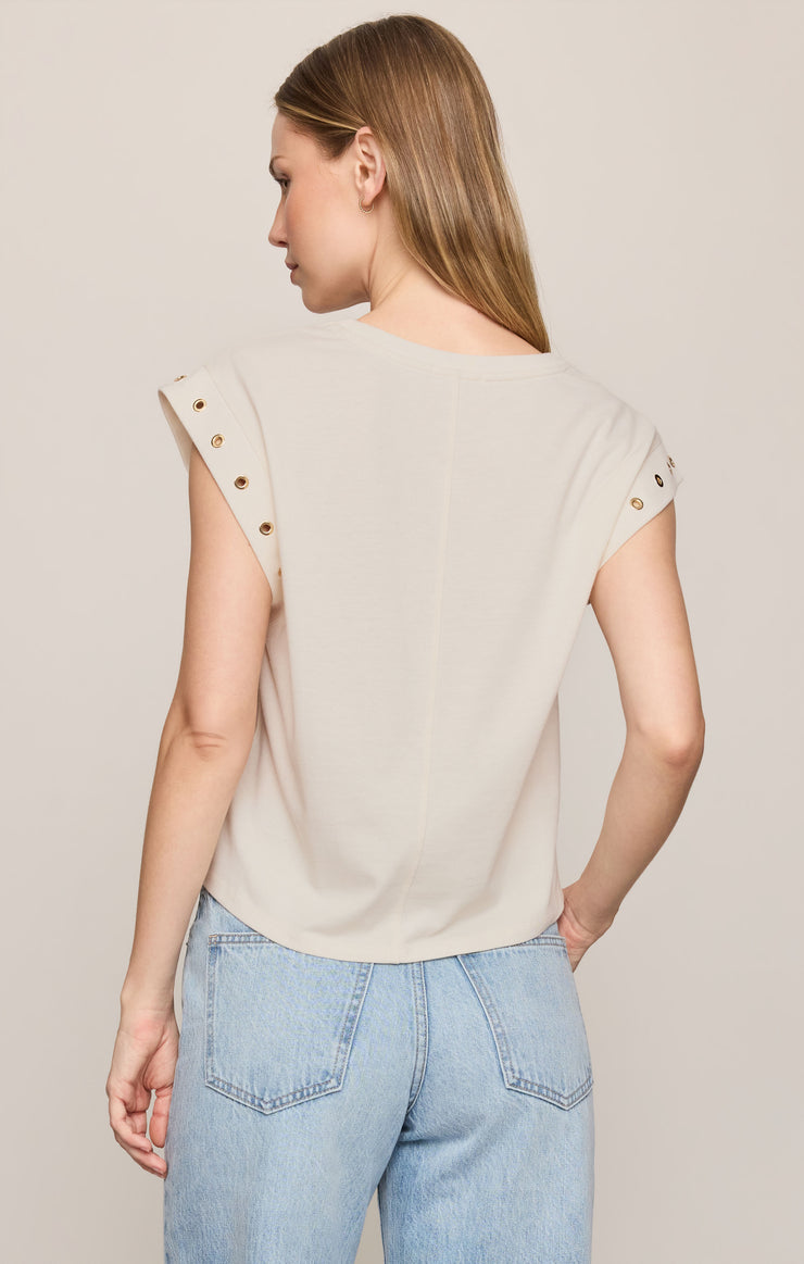 Tops Camino Grommet Muscle Tee Sandstone