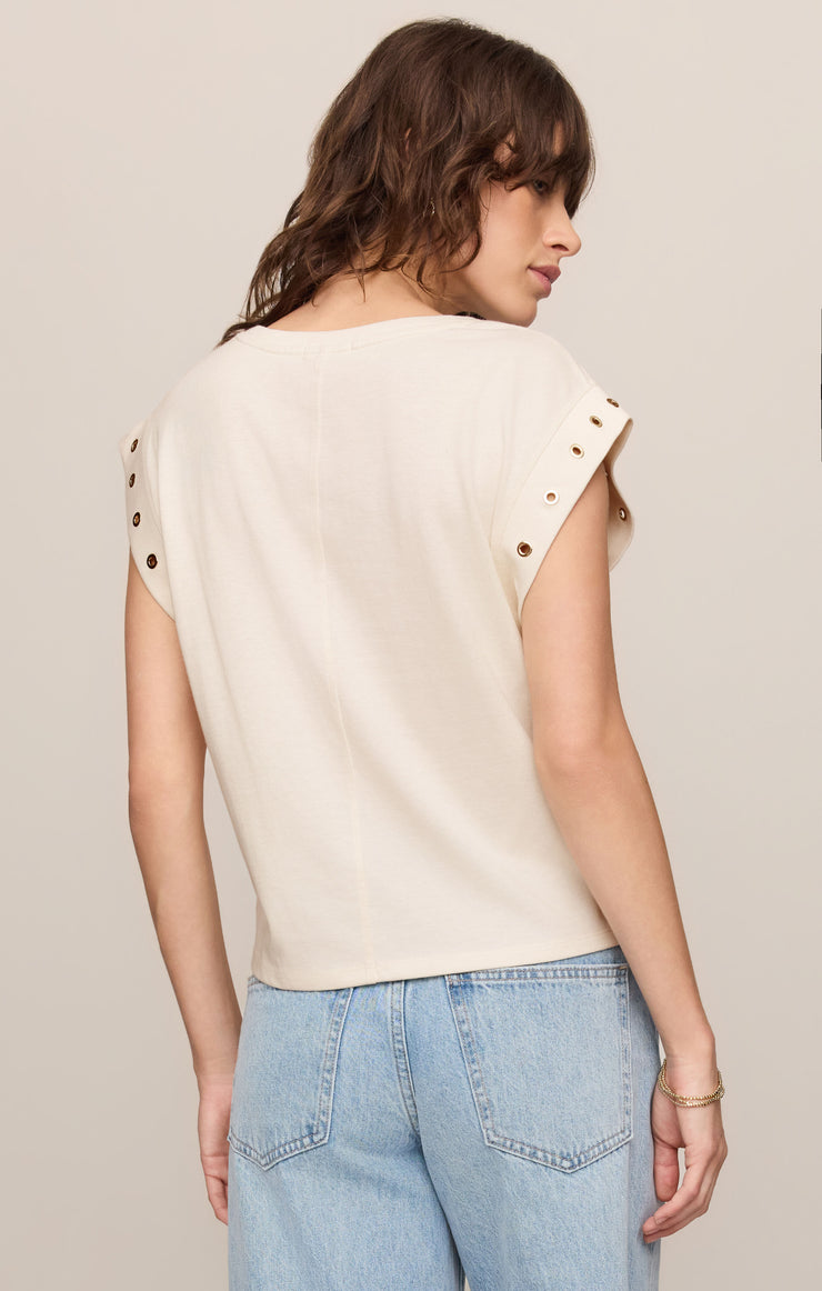 Tops Camino Grommet Muscle Tee Sandstone