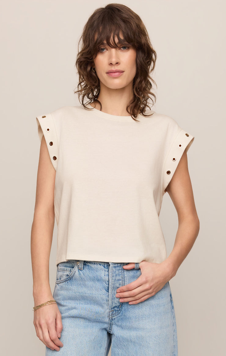 Tops Camino Grommet Muscle Tee Sandstone