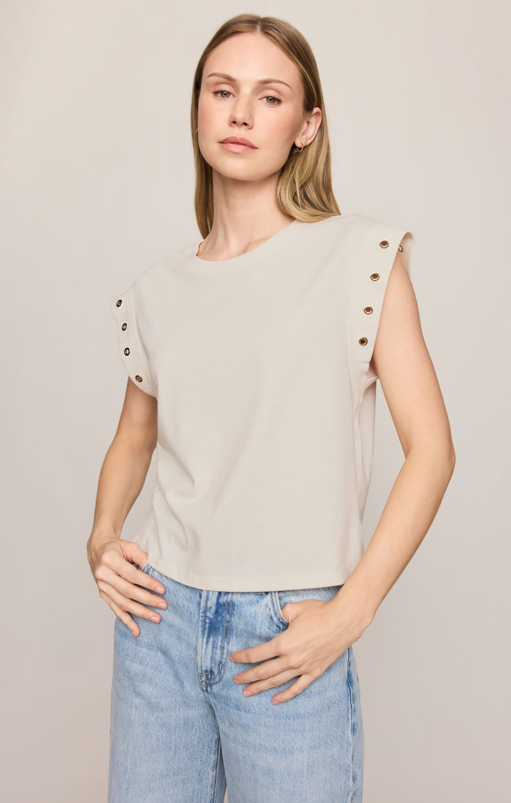 Tops Camino Grommet Muscle Tee Sandstone