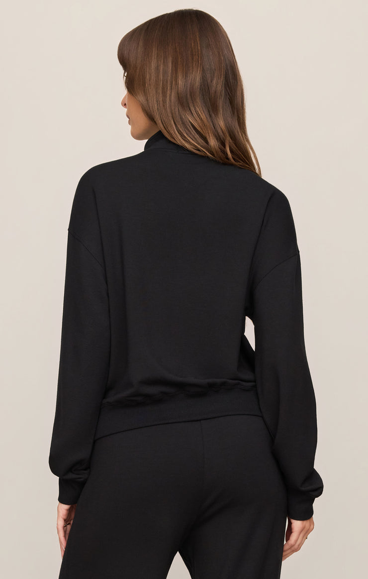 Tops Gate Check Sweatshirt Black