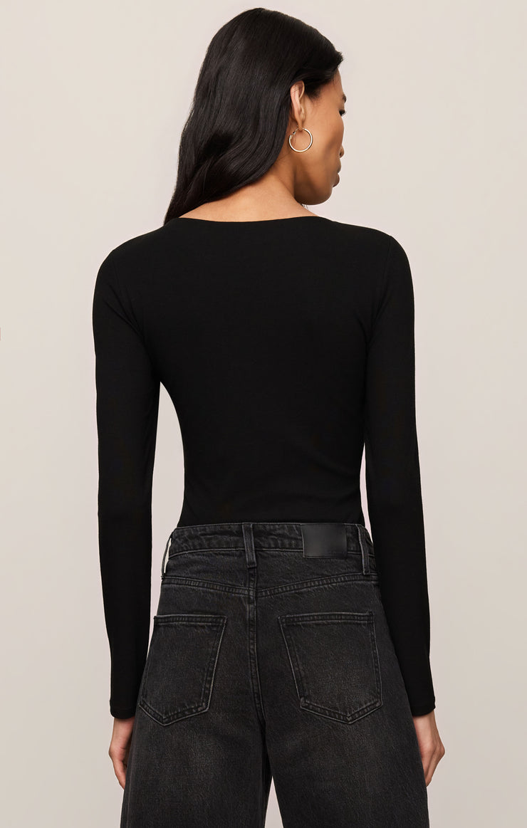 Tops Ginger Second Skin Bodysuit Black