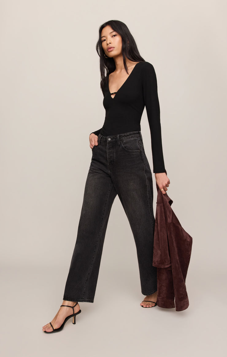 Tops Ginger Second Skin Bodysuit Black