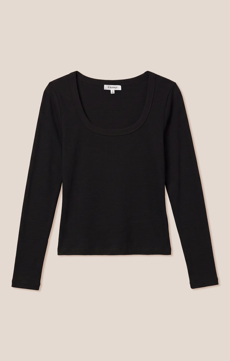Greyson Scoop Long Sleeve Tee