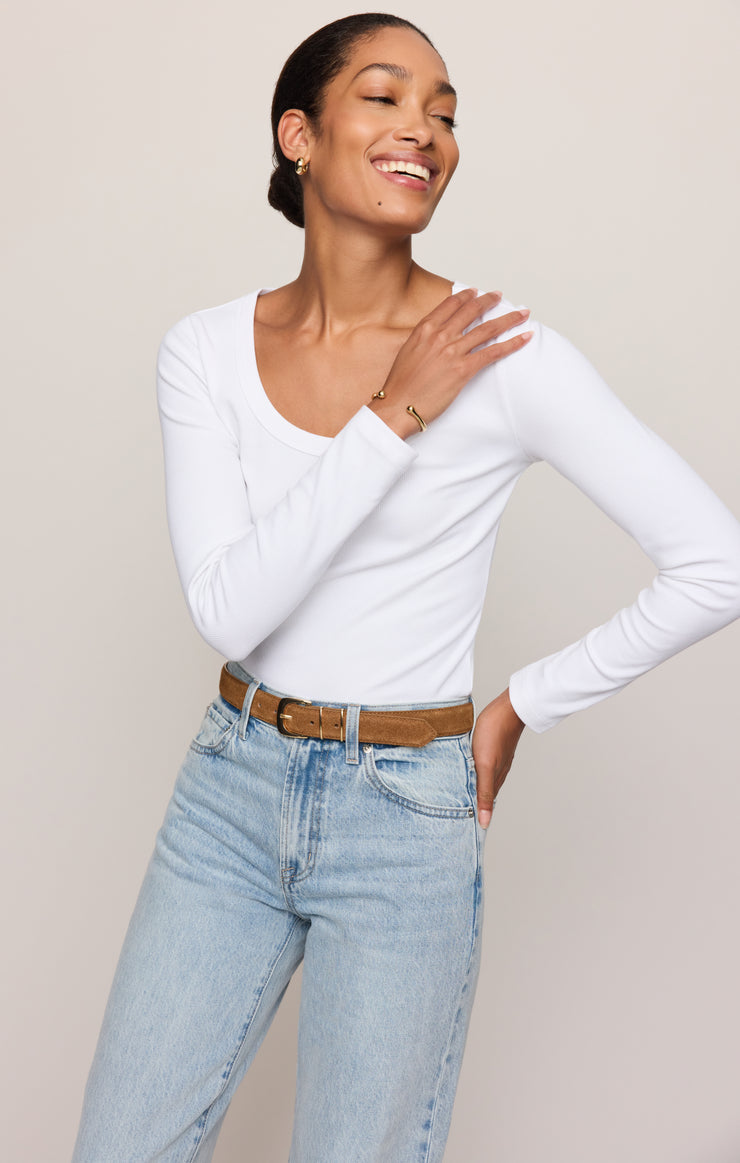 Greyson Scoop Long Sleeve Tee