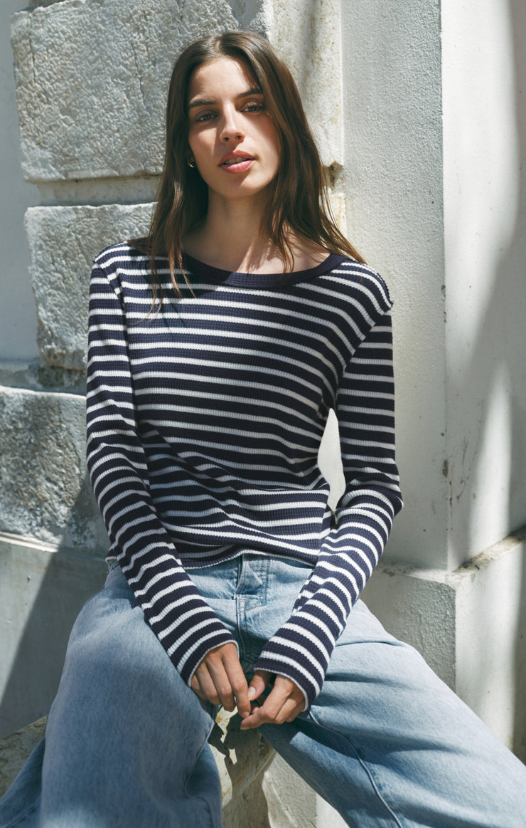 Tops Arlet Stripe Thermal Top Eclipse