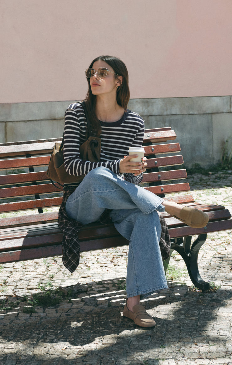 Tops Arlet Stripe Thermal Top Eclipse