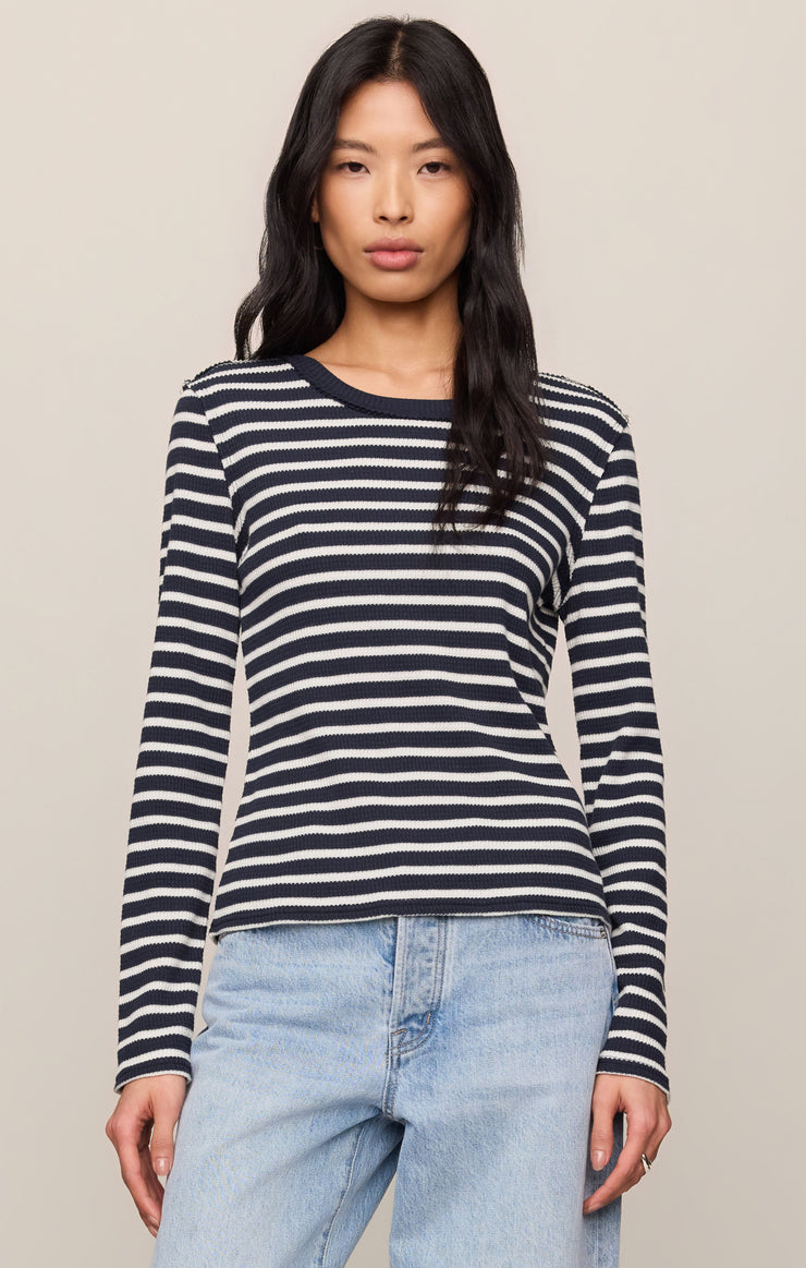 Tops Arlet Stripe Thermal Top Eclipse