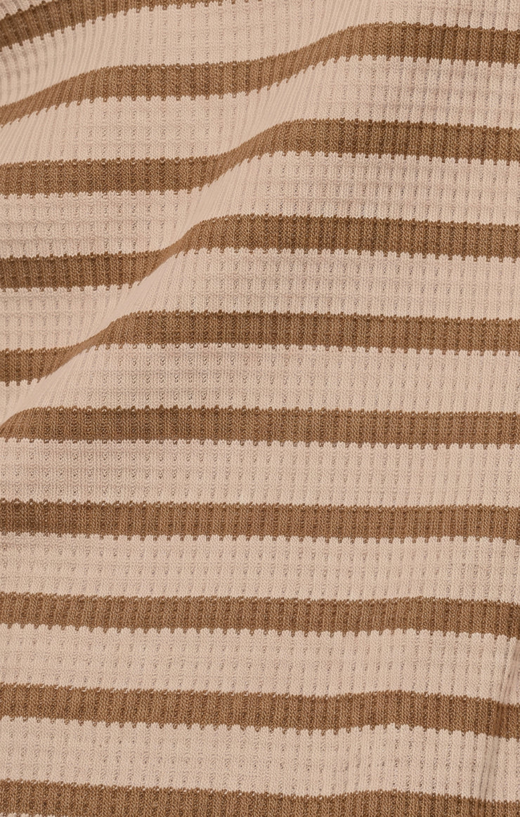 Tops Arlet Stripe Thermal Top Saddle Suede