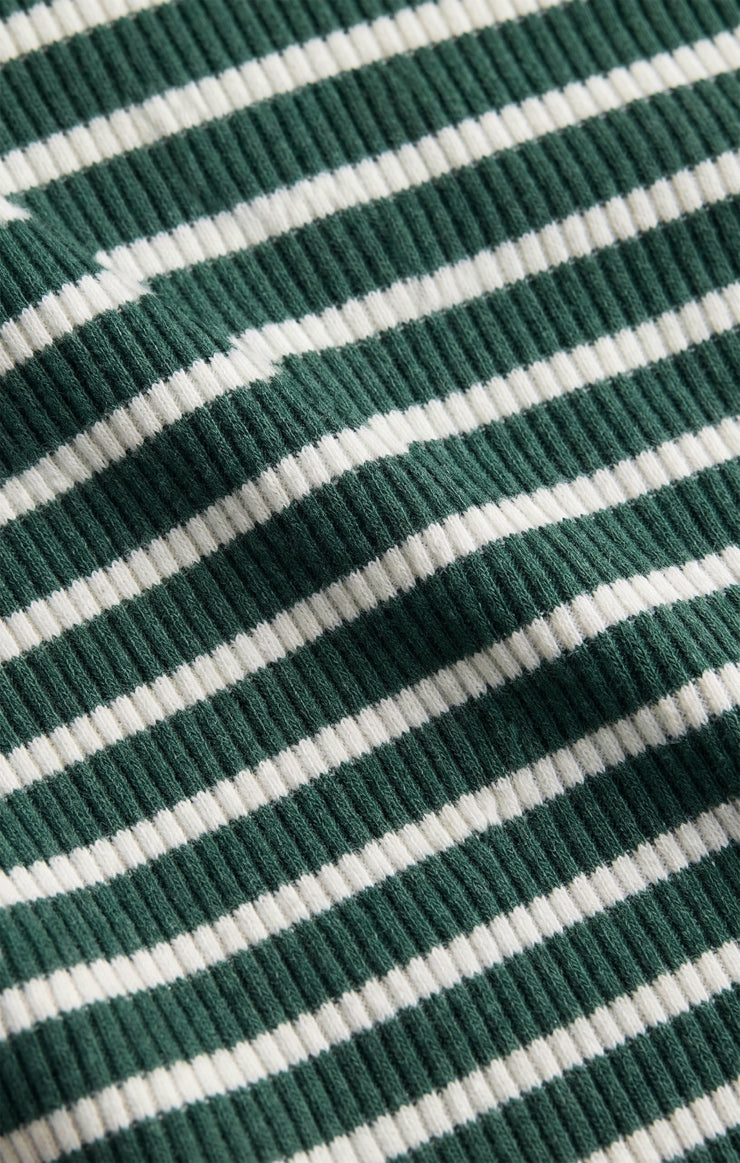 Tops Arlet Stripe Thermal Top Velvet Green