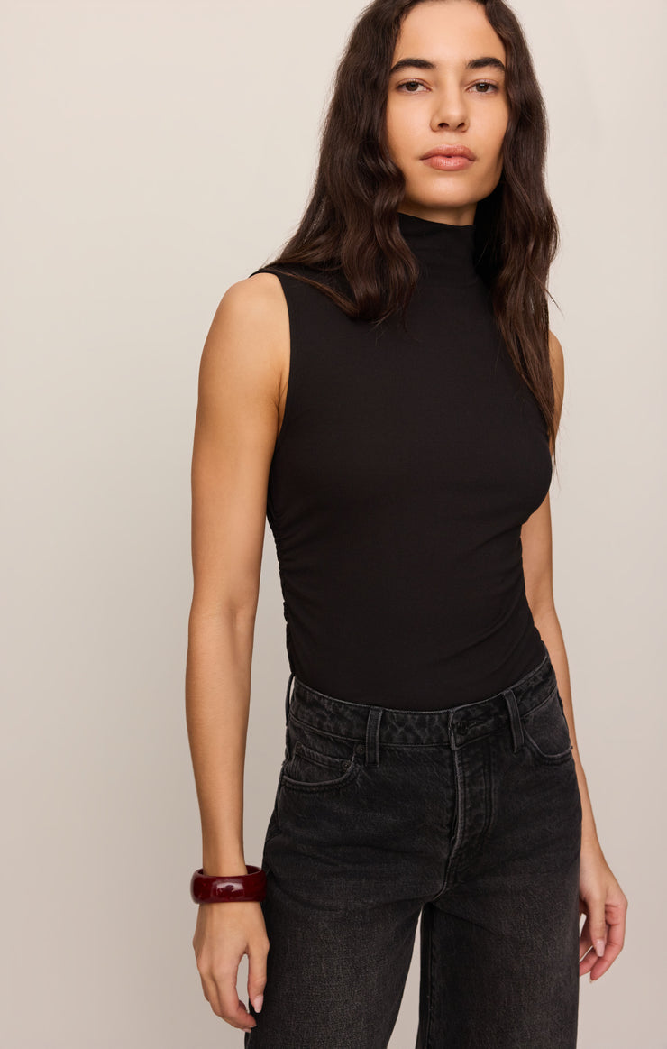 Tops Silva High Neck Tank Black