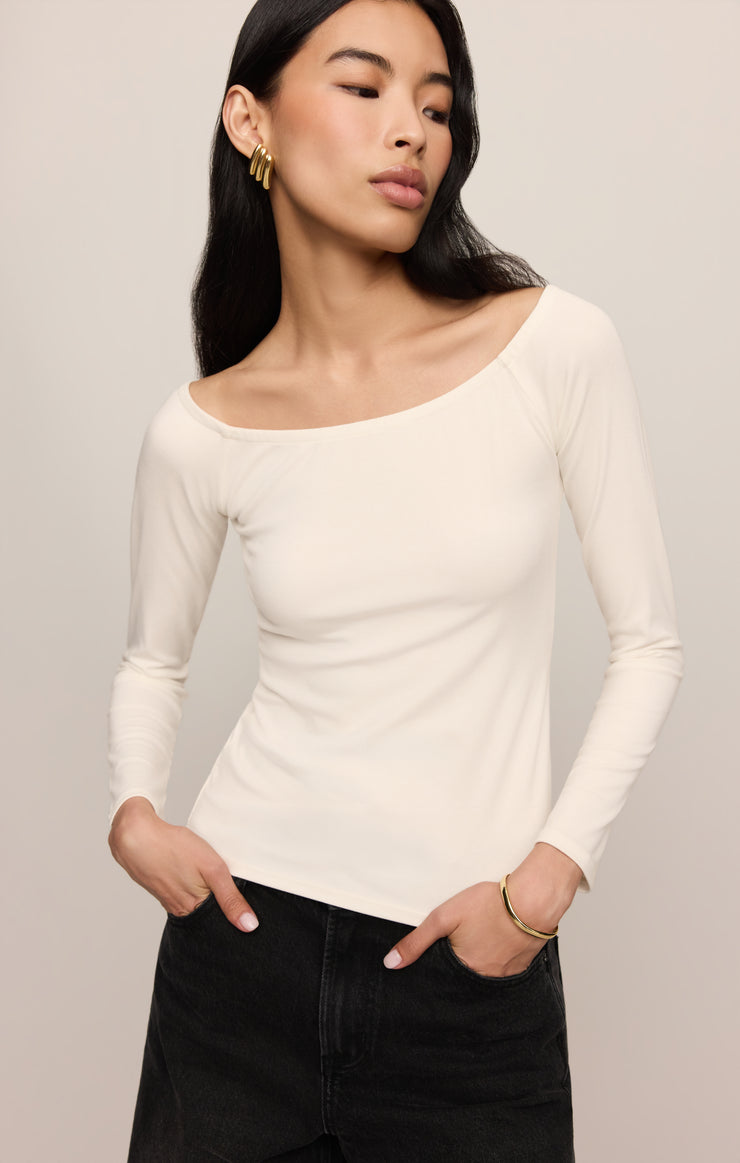 Tops Sabrina Second Skin Top Sandstone