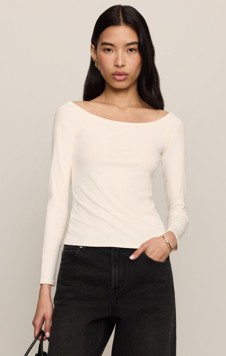 Tops Sabrina Second Skin Top Sandstone