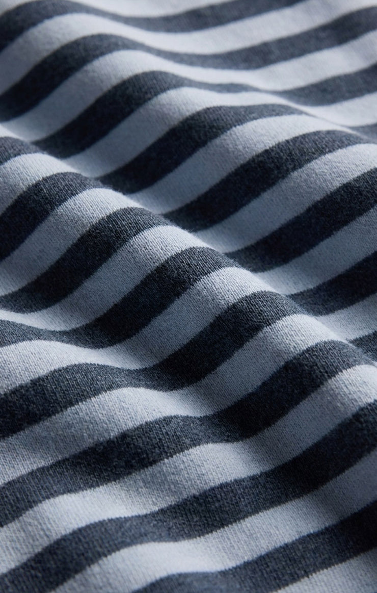 Tops Everyday French Terry Striped Crew Eclipse
