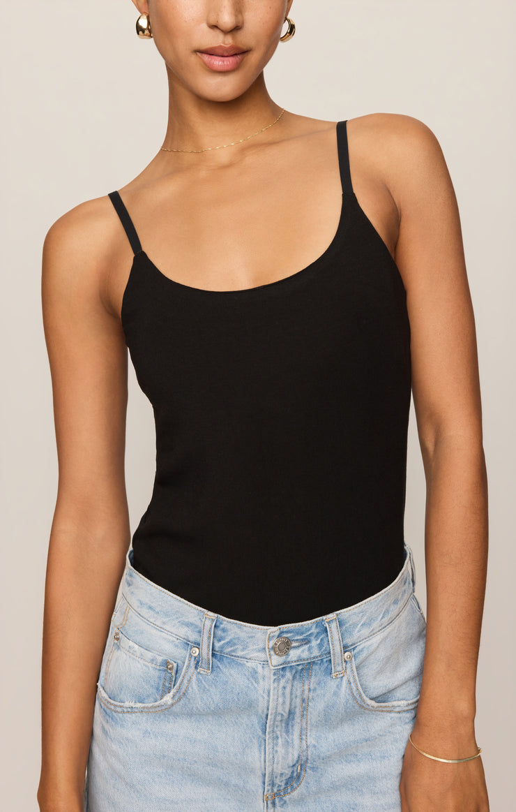 Tops Second Skin Cami Black