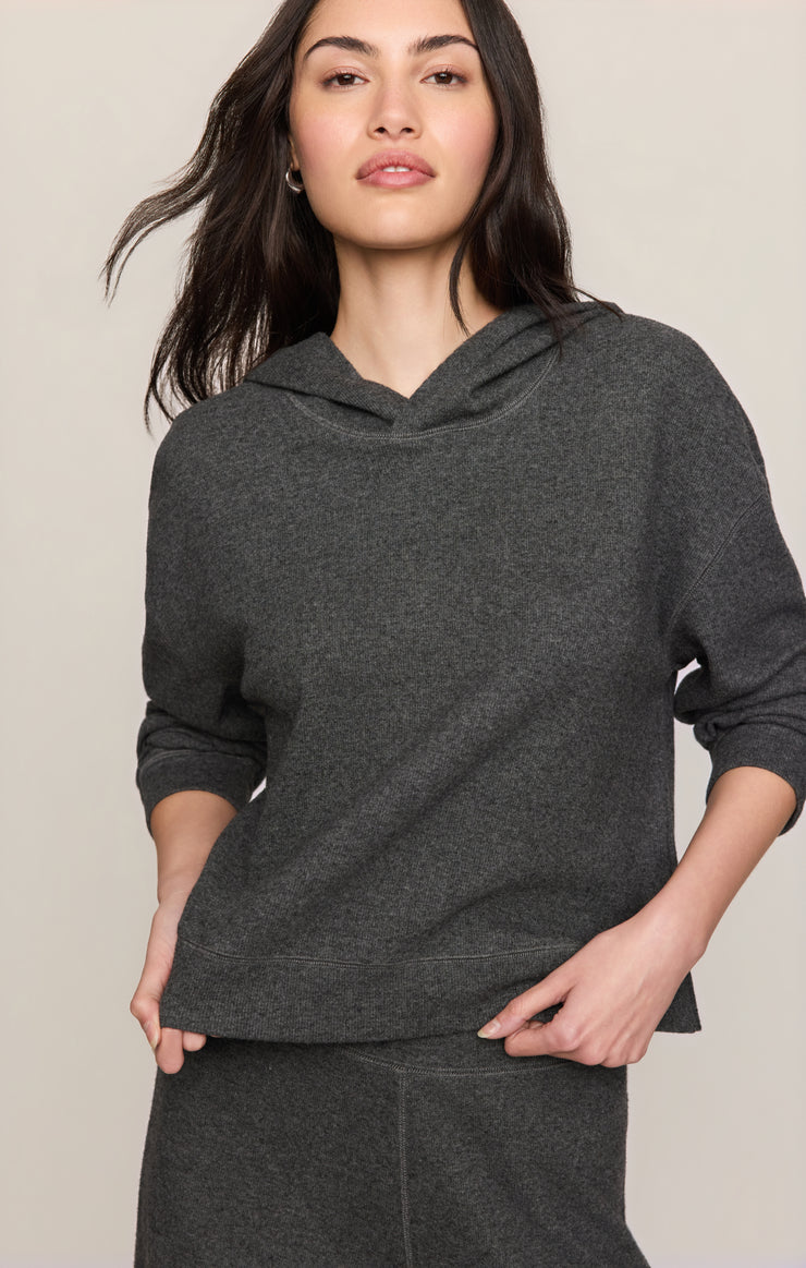 Tops Soft Arrival Luxe Hoodie Charcoal Heather