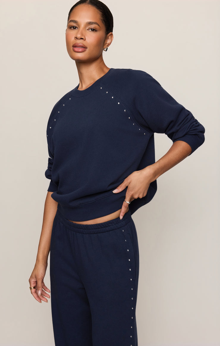 Tops Zed Studded Sweatshirt Eclipse
