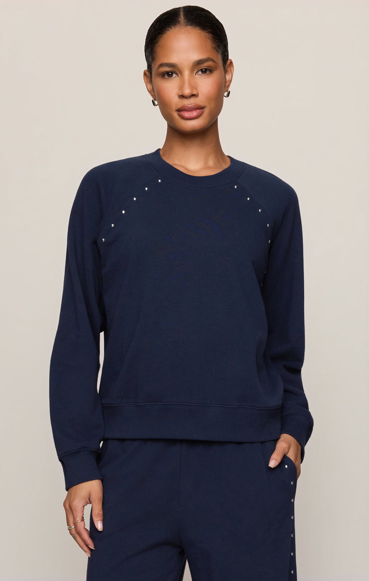 Tops Zed Studded Sweatshirt Eclipse