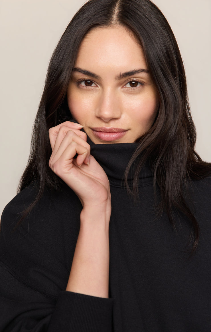 Tops Wynn Mock Sweatshirt Black