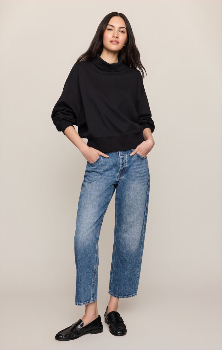 Tops Wynn Mock Sweatshirt Black