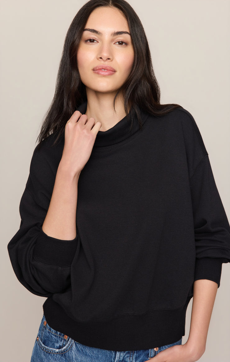 Tops Wynn Mock Sweatshirt Black