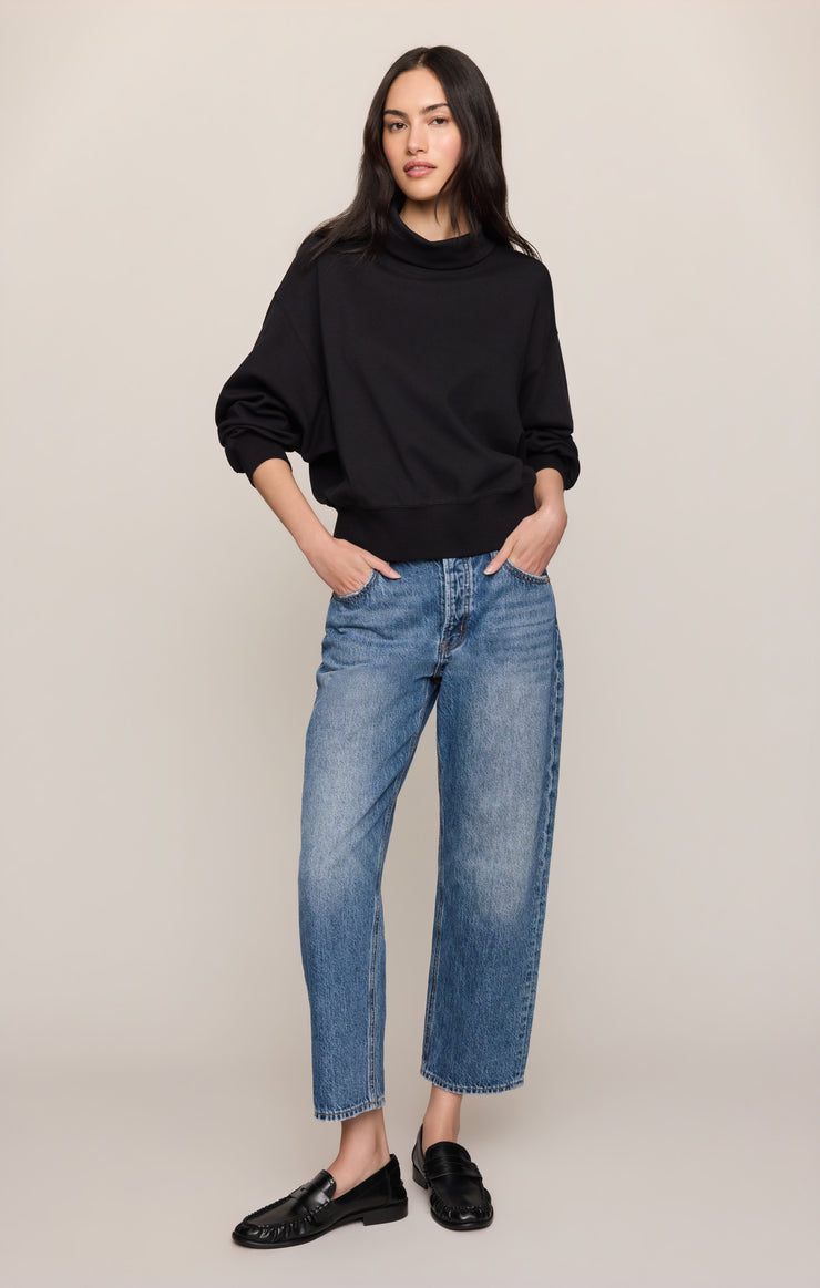 Tops Wynn Mock Sweatshirt Black