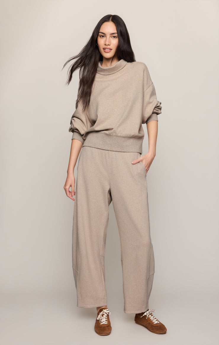 Tops Wynn Mock Sweatshirt Natural Heather