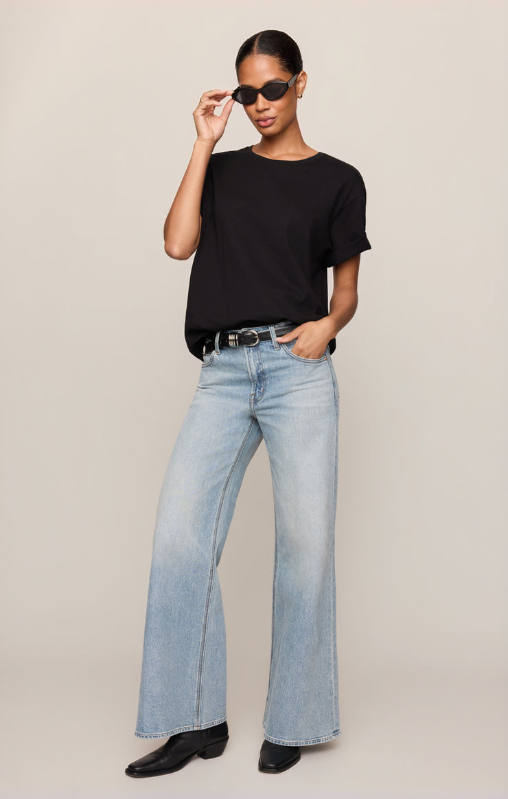 Tops Long Breeze Tee True Black