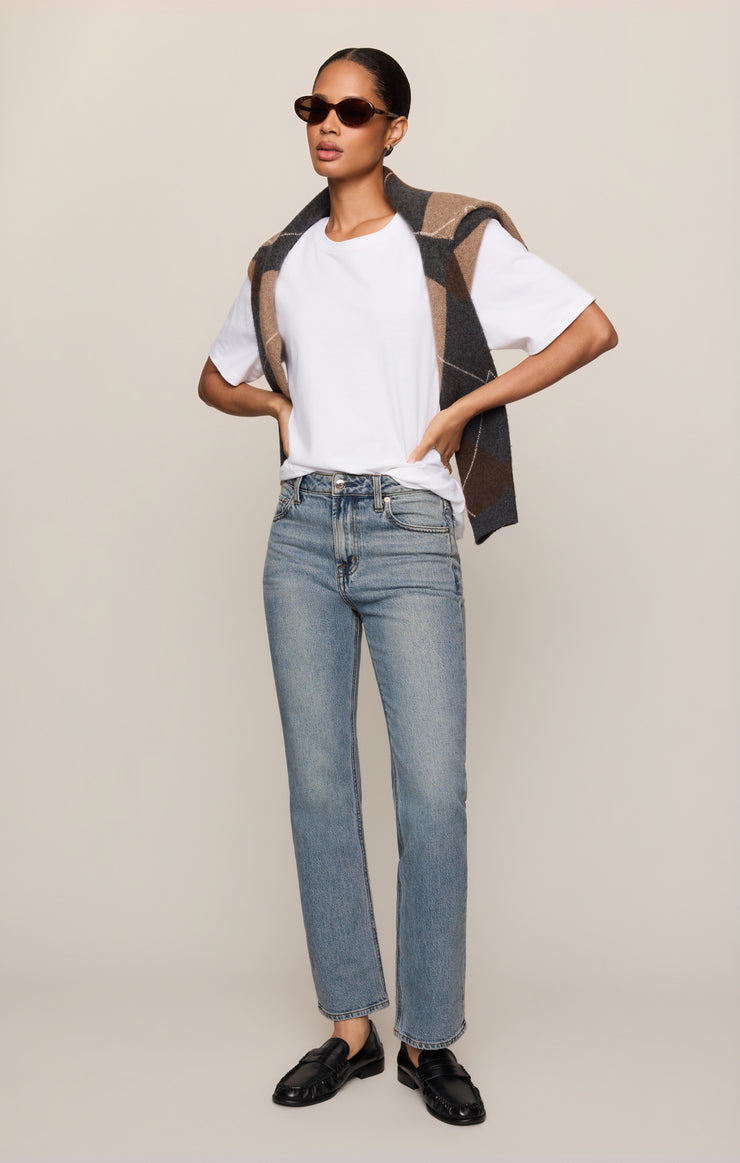 Tops Long Breeze Tee White