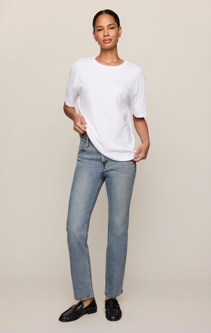 Tops Long Breeze Tee White