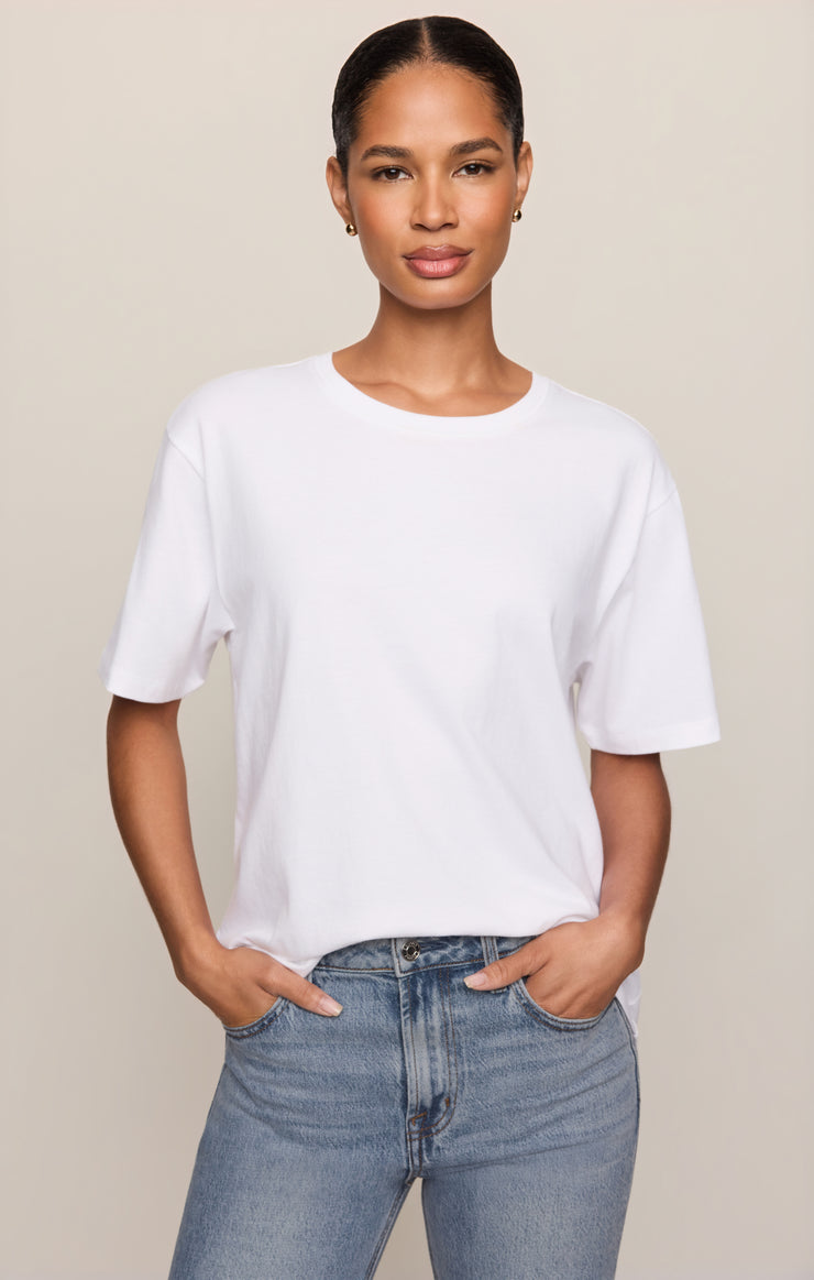 Tops Long Breeze Tee White