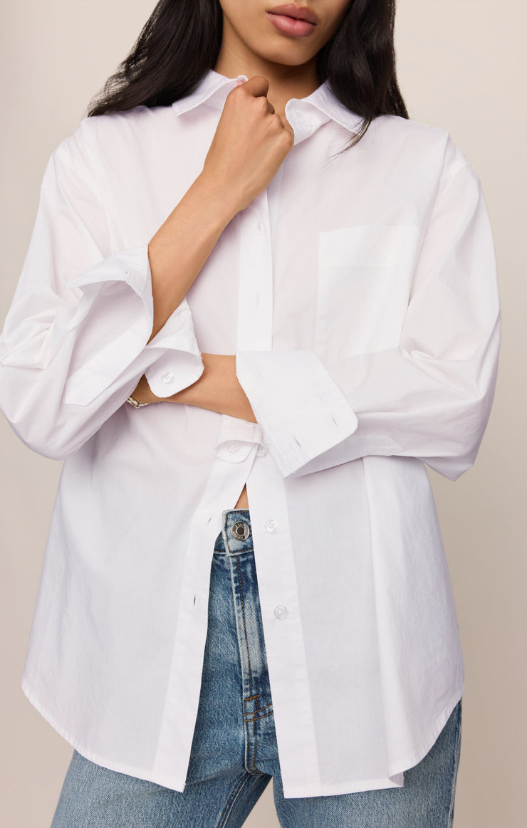 Tops The Gallery Button Up White